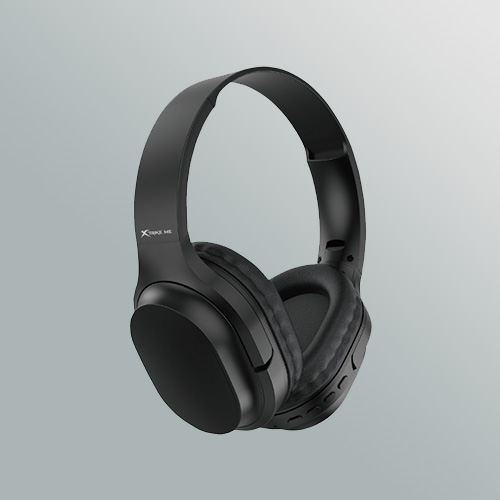 XTRIKE ME HD-214 BK Wireless Bluetooth 5.3 Foldable Over-Ear Headphones with Mic & Volume Control