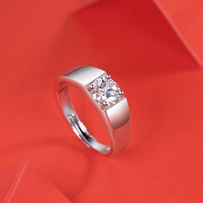 His and Her Heart Couple Rings Adjustable Lover Rings Engagement Wedding Rings Band Friendship Matching Rings Gift