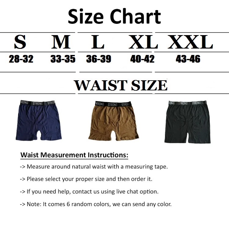 STRONG COMBED COTTON BOXER SHORTS FOR MEN BREATHABLE AND COMFORT QUALITY