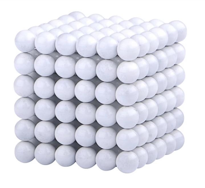 white magnetic balls