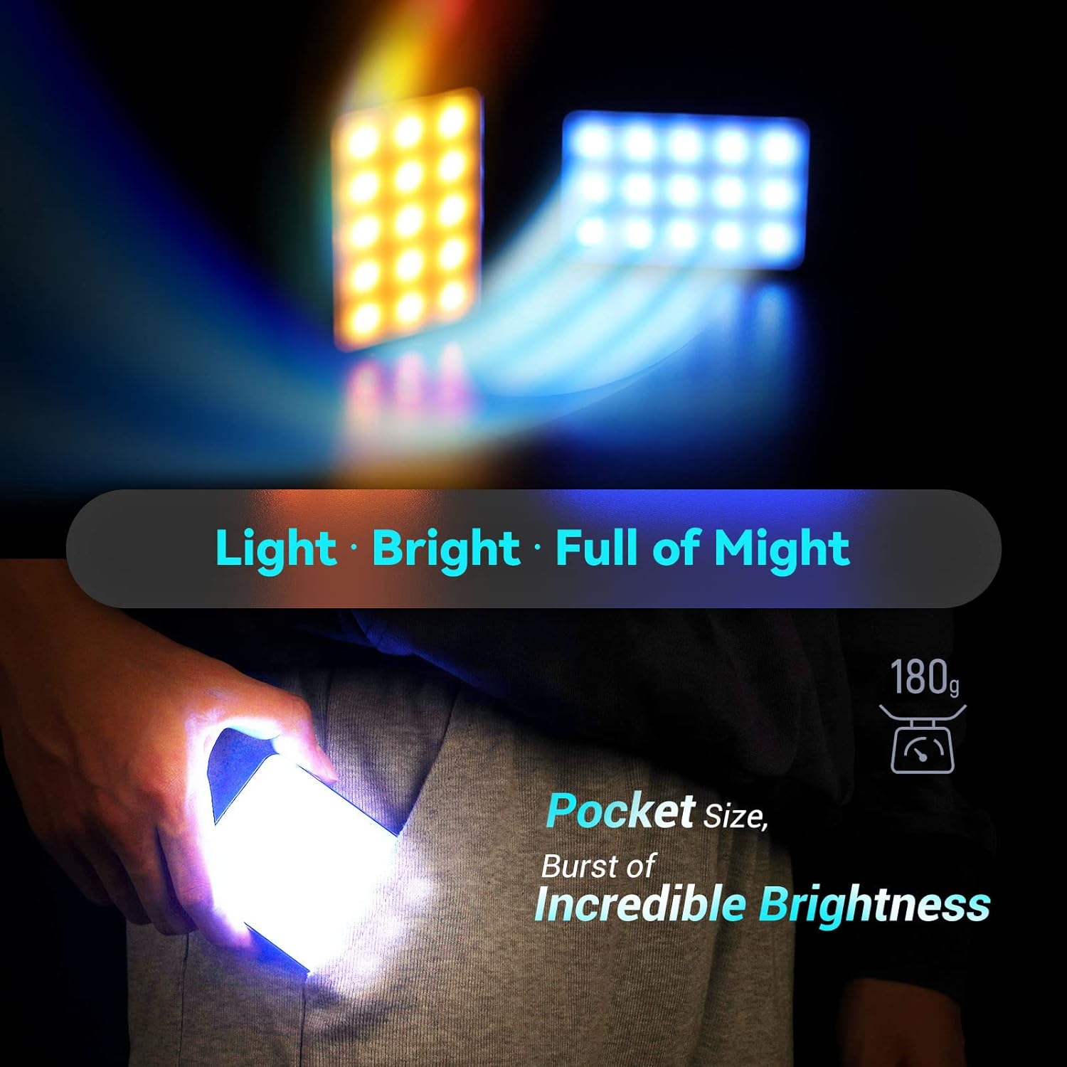 SmallRig RM75 RGB Video Light, RGBWW Full Color Portable LED Light ...