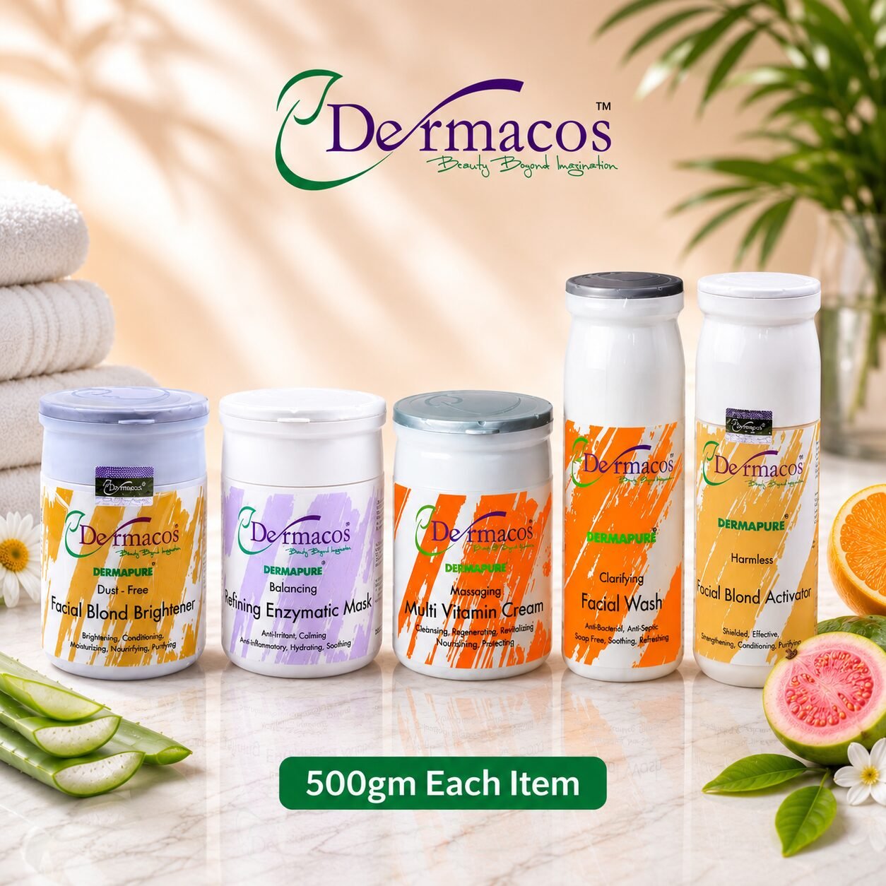 Facial Kit (500gm Each) Pack of 5 | Personal Care Set