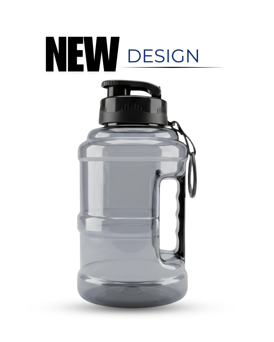 1.2Ltr Leak-Proof Water Bottle with Handle and Flip Cap for Gym/office/University/Kitchen as oil jug - Big Capacity Sporty Look Water Bottle