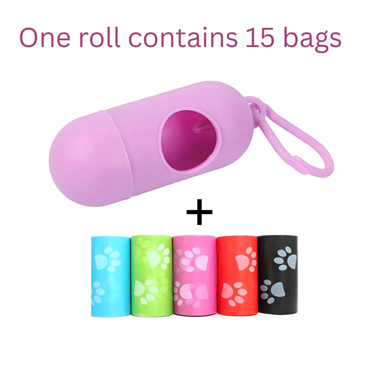 New 5-Pack Disposable Diaper Bags with Dispenser for Babies - Durable, Easy-Clean Diapering Essentials