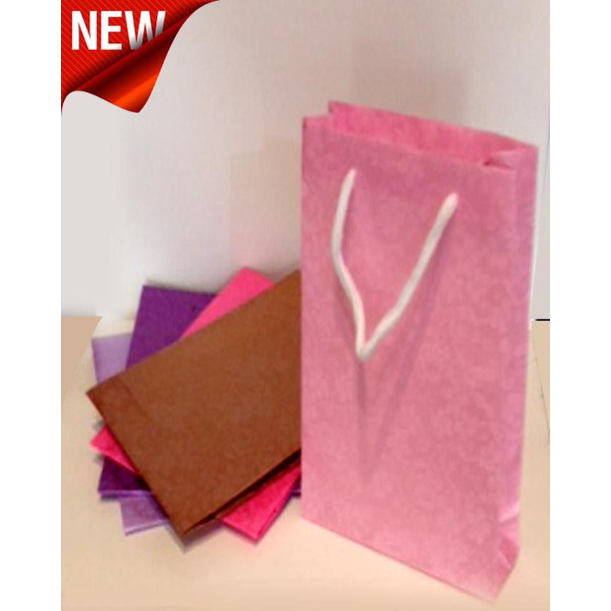 Small Gift Bags with Ribbon Handles Mini Gift Bag,for Birthday Weddings  Christmas Holidays Graduation Baby Showers(Metallic Dots 8 Pack Bulk)