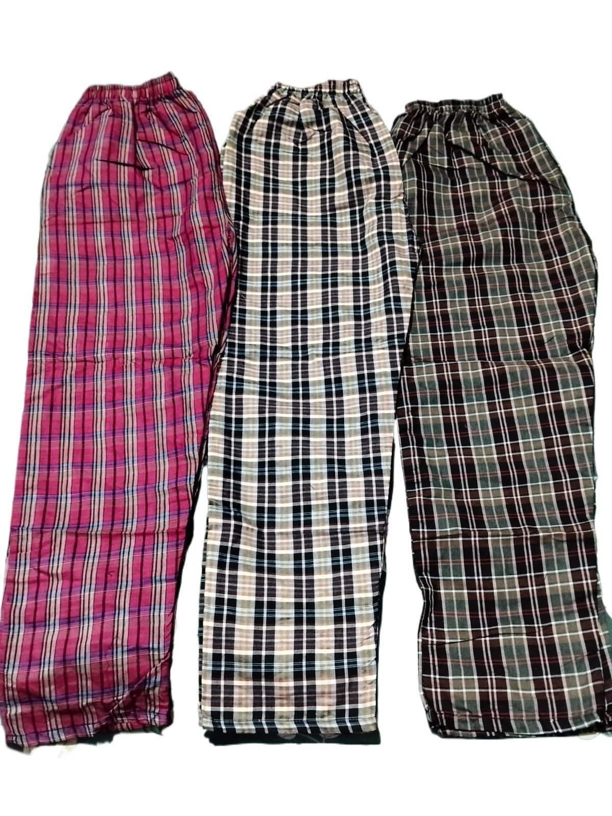 Men's Check Trouser | Unisex Cotton Lounge Pants | Soft Breathable Pajama Bottom | Nightwear Sleepwear Home Wear Casual Wear | Elastic Waist Check Trouser | Multicolor  Trouser for Men & Women | Premium Cotton Blend Pajama Pants Night Suit Bottom | Casual