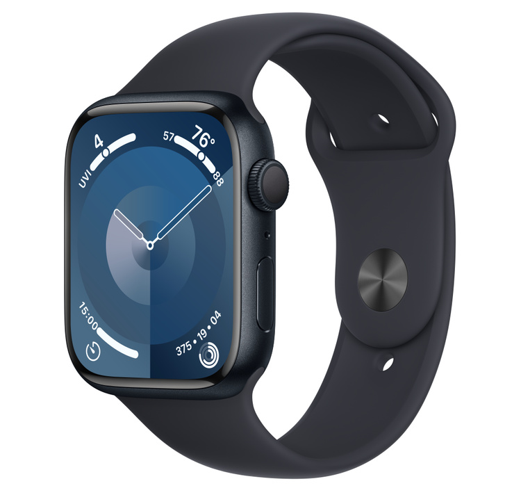 Apple Watch Series 9 45mm Sport Band with Aluminum Case Fitness