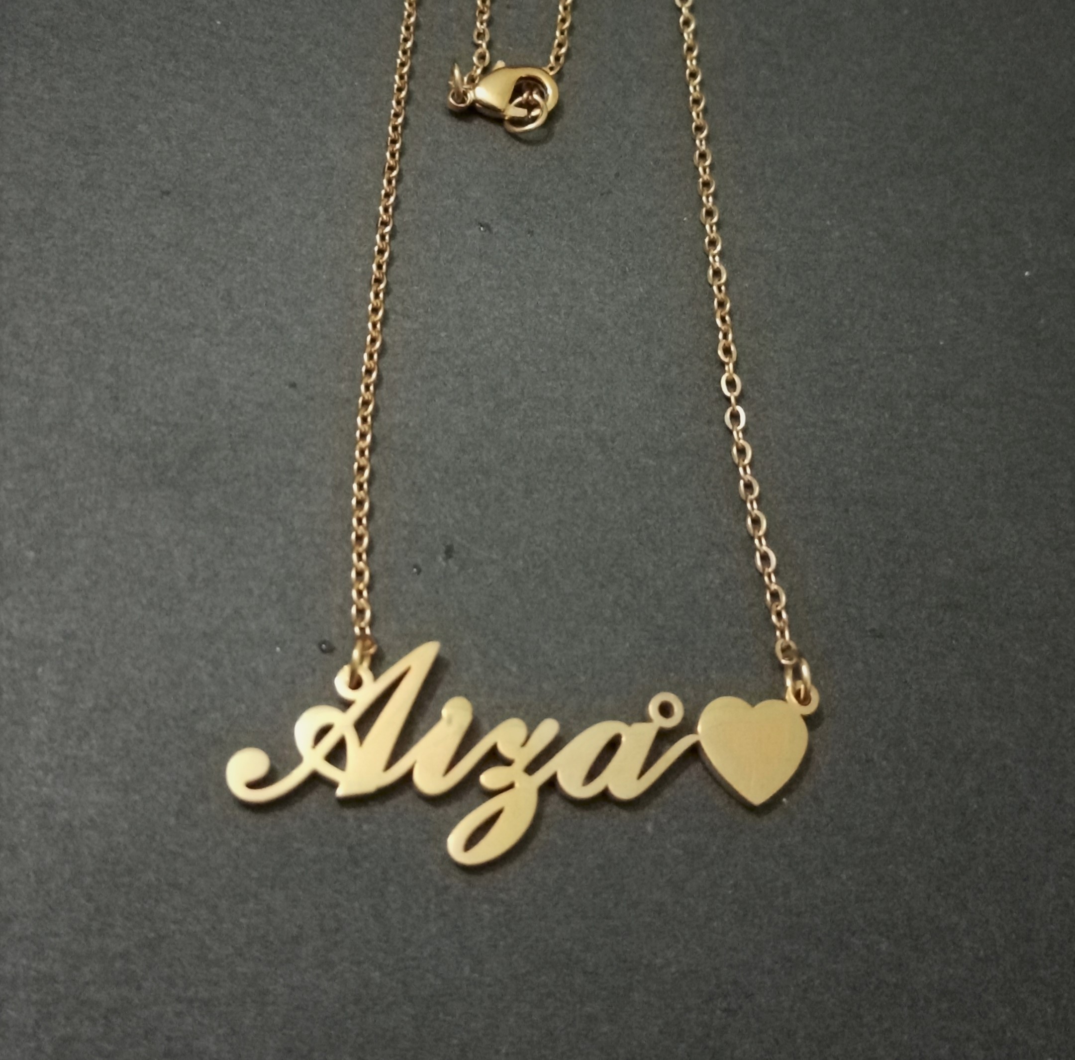 AIZA name Necklace Pendant ; AIZA name 