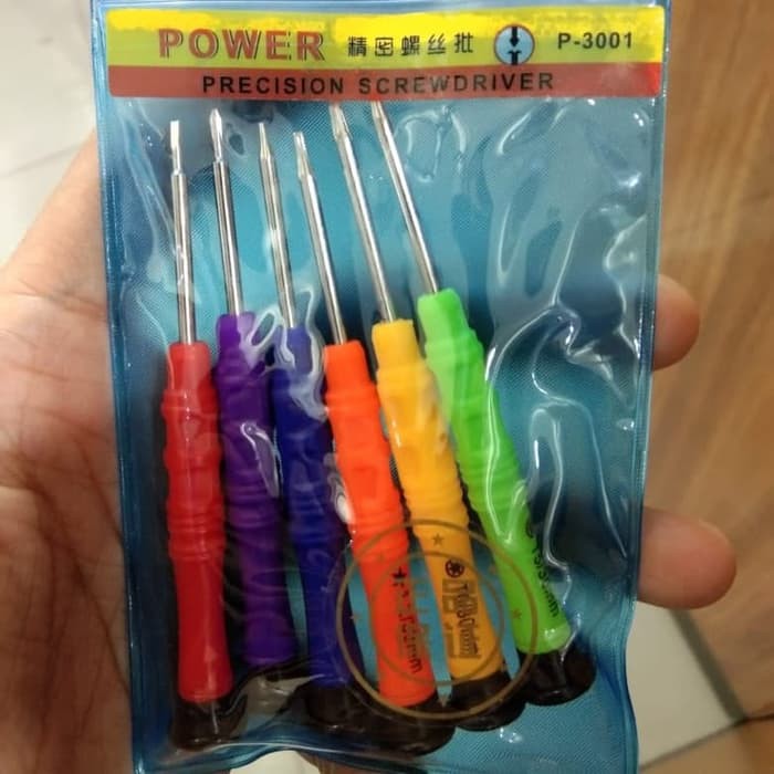 6 in 1 Repair Opening Tool Kit Screwdriver Set Repair Tools Phone Disassemble Mobile Precision Screwdriver P-3001