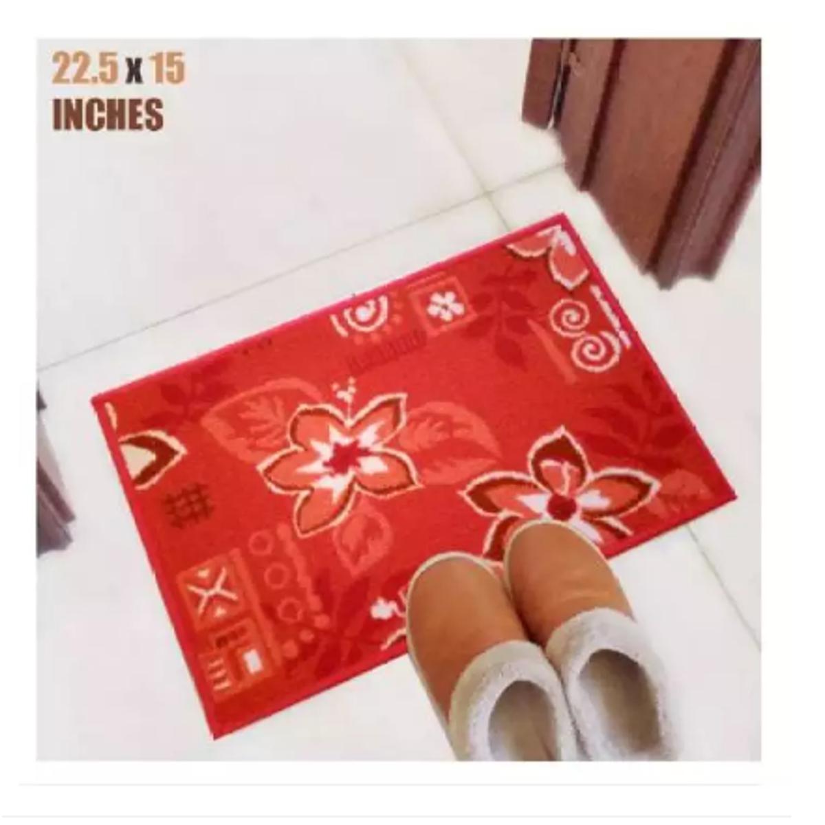 Floor Mat, Room Mat, Bath Mat, Entrance Mat, Door Mat Modern Design Thick Pile Rug Mats Back Side Rubber(Random Design Delivered)