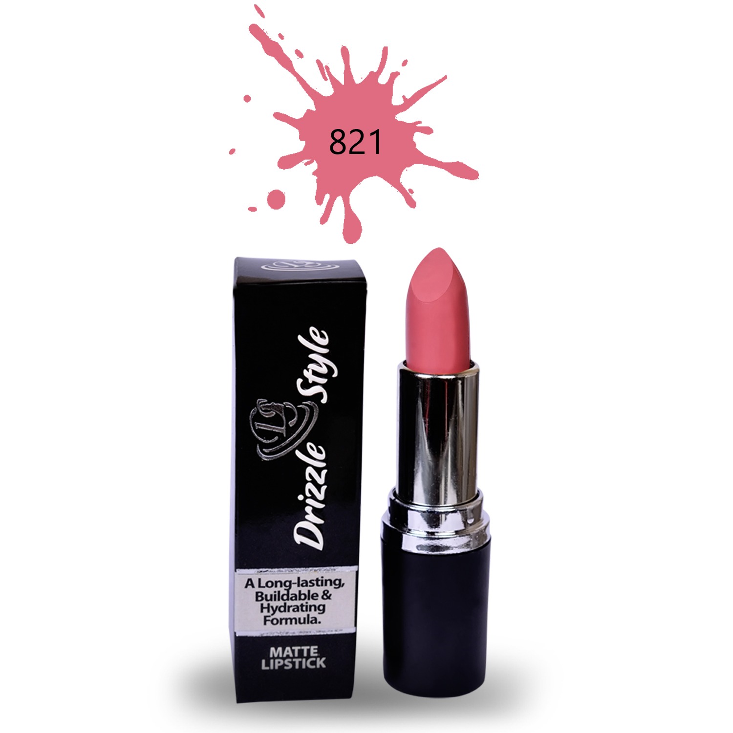 Deborah Lippenstift Nr. 821 Dusty Rose | Mattes Finish | Langanhaltend | Für Jeden Tag