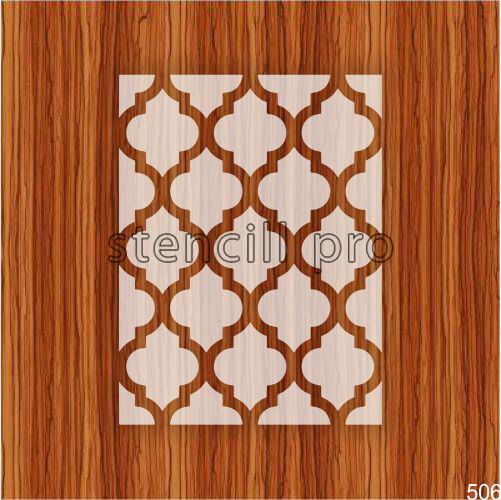 Moroccan Pattern Stencil Painting for Home Wall Art Decor Painting on Canvas Paper