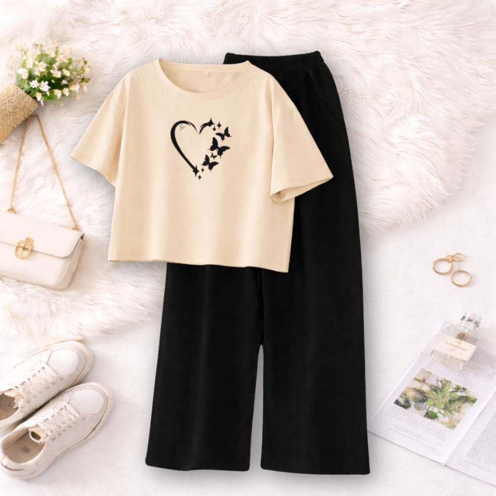 Beige & Black
