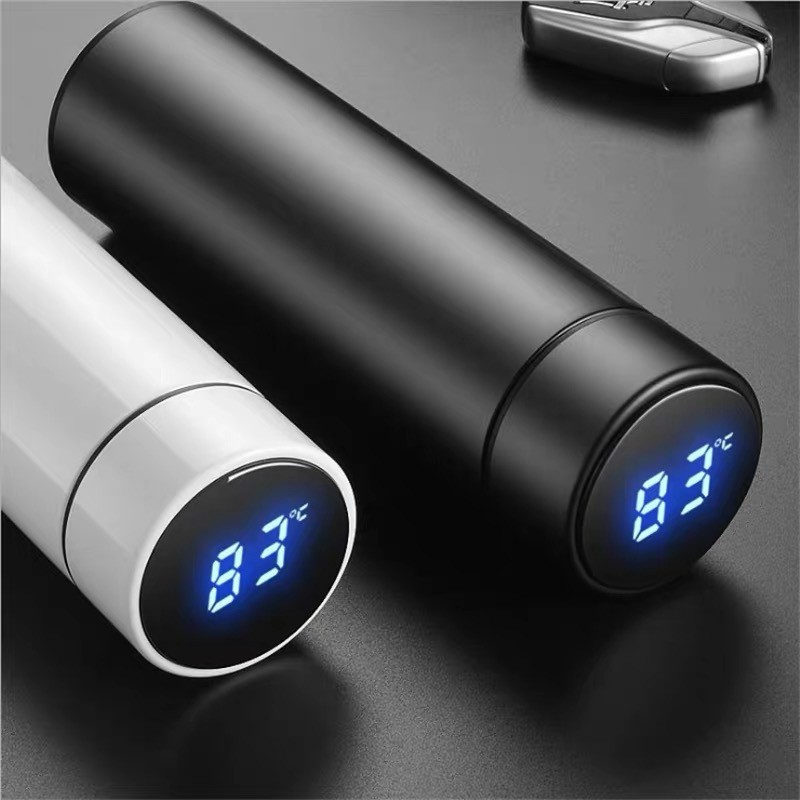 500ML Smart Thermos Water Bottle Led Digital Temperature Display Stainless Steel Coffee Thermal Mugs Intelligent Insulation Cups