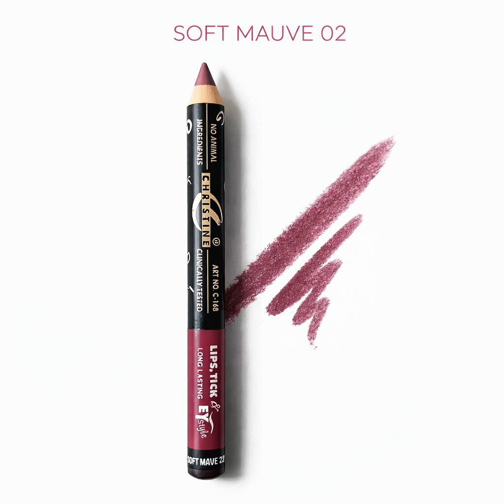 Christine Jumbo Lip & Eye Pencil - Soft Mauve 02
