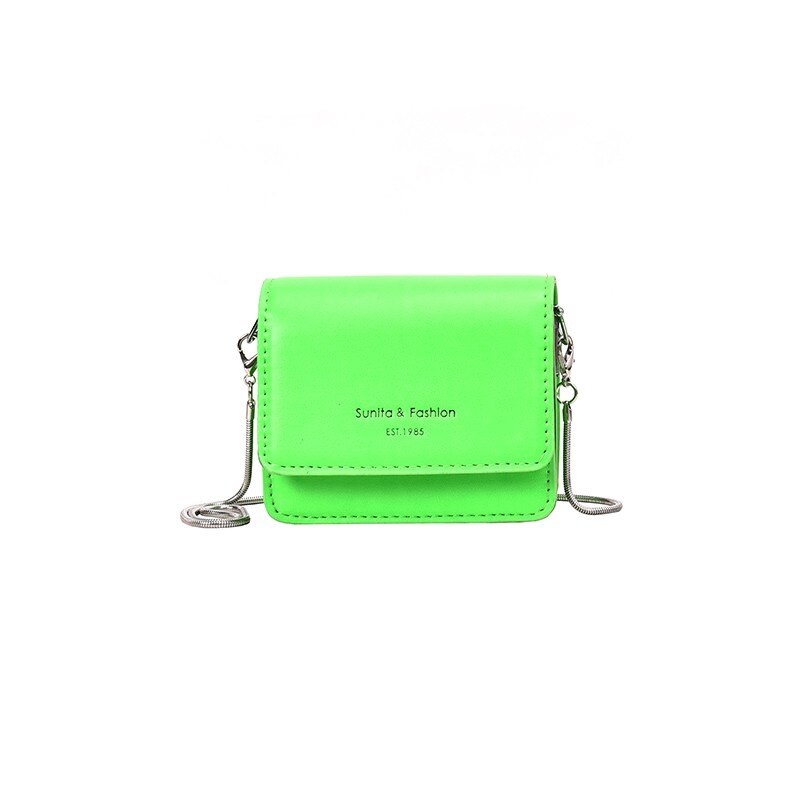 neon lime purse