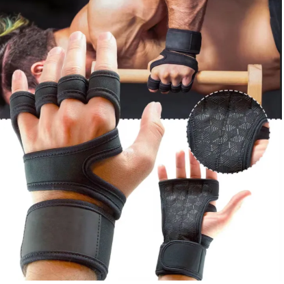 Men’s Gym Gloves – Breathable Half Finger Workout Gloves with Grip & Cushion Padding Gym Gloves  Workout Gloves  Fitness Gloves  Weightlifting Gloves  Exercise Gloves  Training Gloves  Sports Gloves