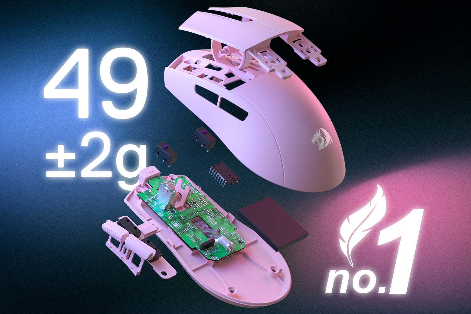 Redragon K1NG M916 PRO 1K Hz Wireless Gaming Mouse 26K Dpi Tri-Mode Connectivity 46G Ultra Lightweight Gaming Mouse 15 c215c3288337fc208feac6df94e43962