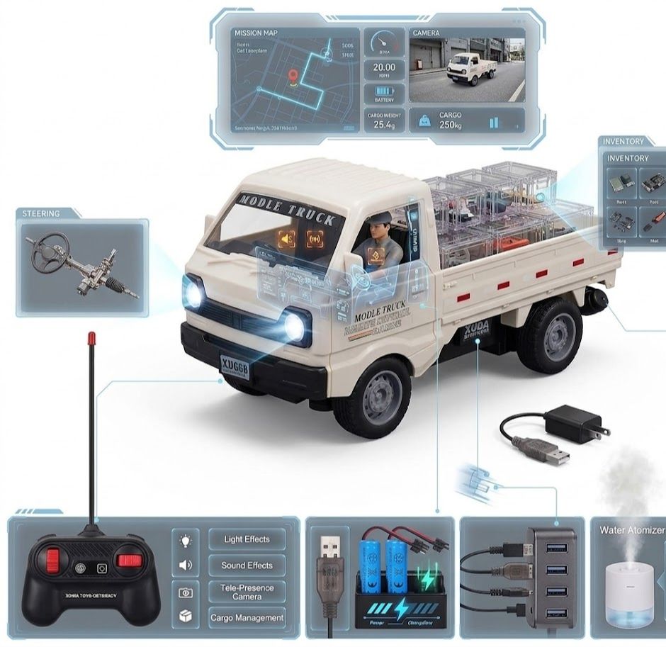 RC Mini-Truck, D12mini 1/16 2.4Ghz RC Car Truck