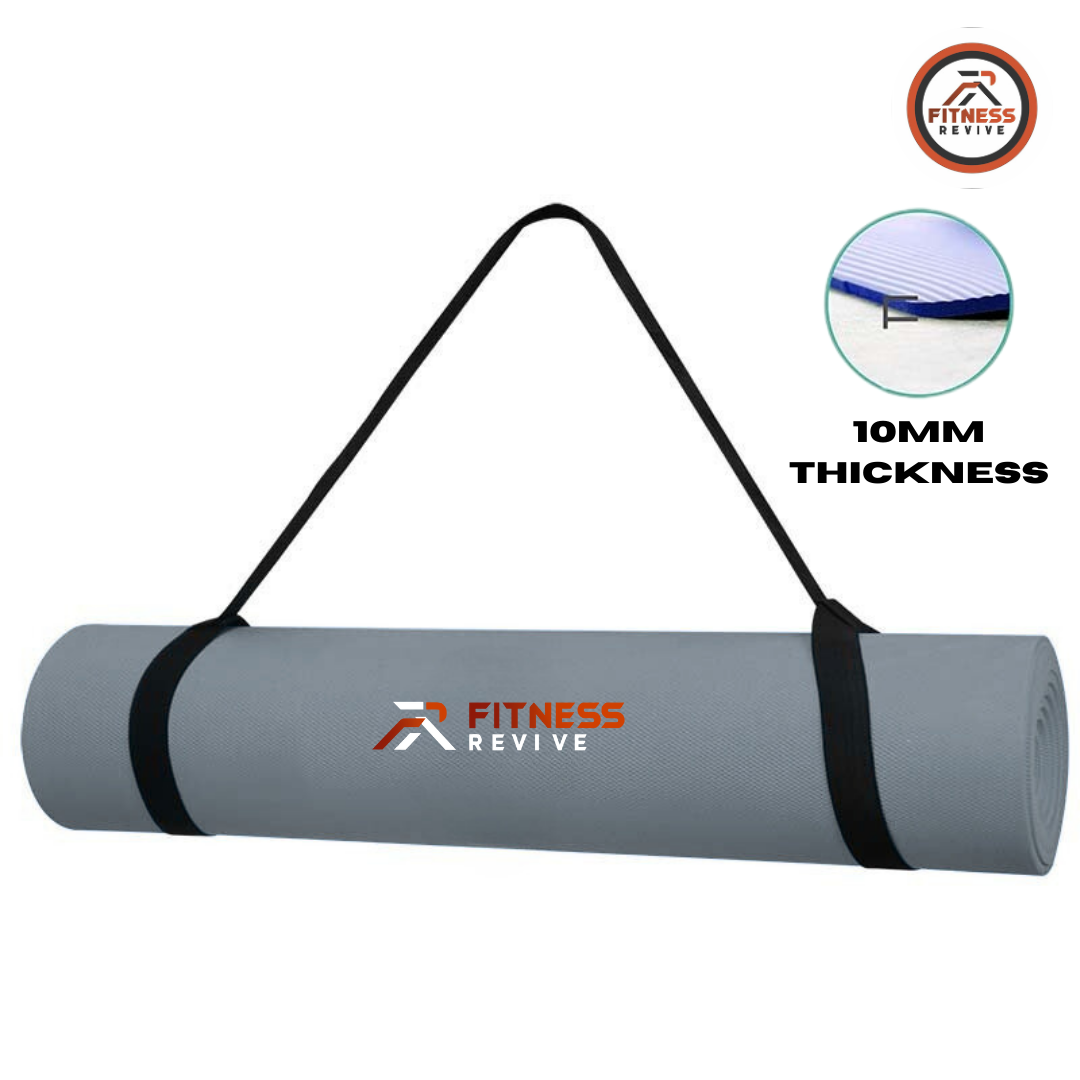 10mm Yoga Mat – Non-Slip, Extra Thick, and Portable  – Premium Comfort & Joint Protection
