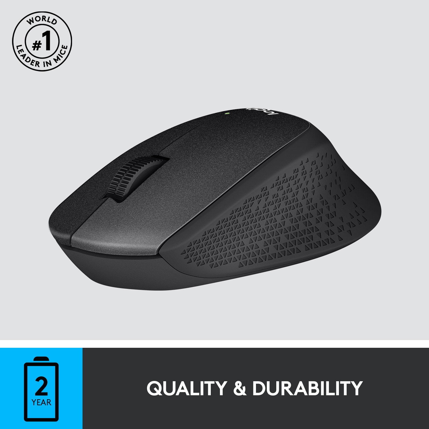 Logitech M331 Silent Plus Wireless Mouse (Black)