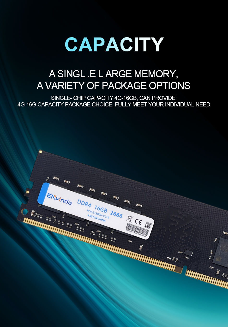 ENVINDA DDR4 PC RAM Memory 16GB 3200MHz DIMM Desktop Intel