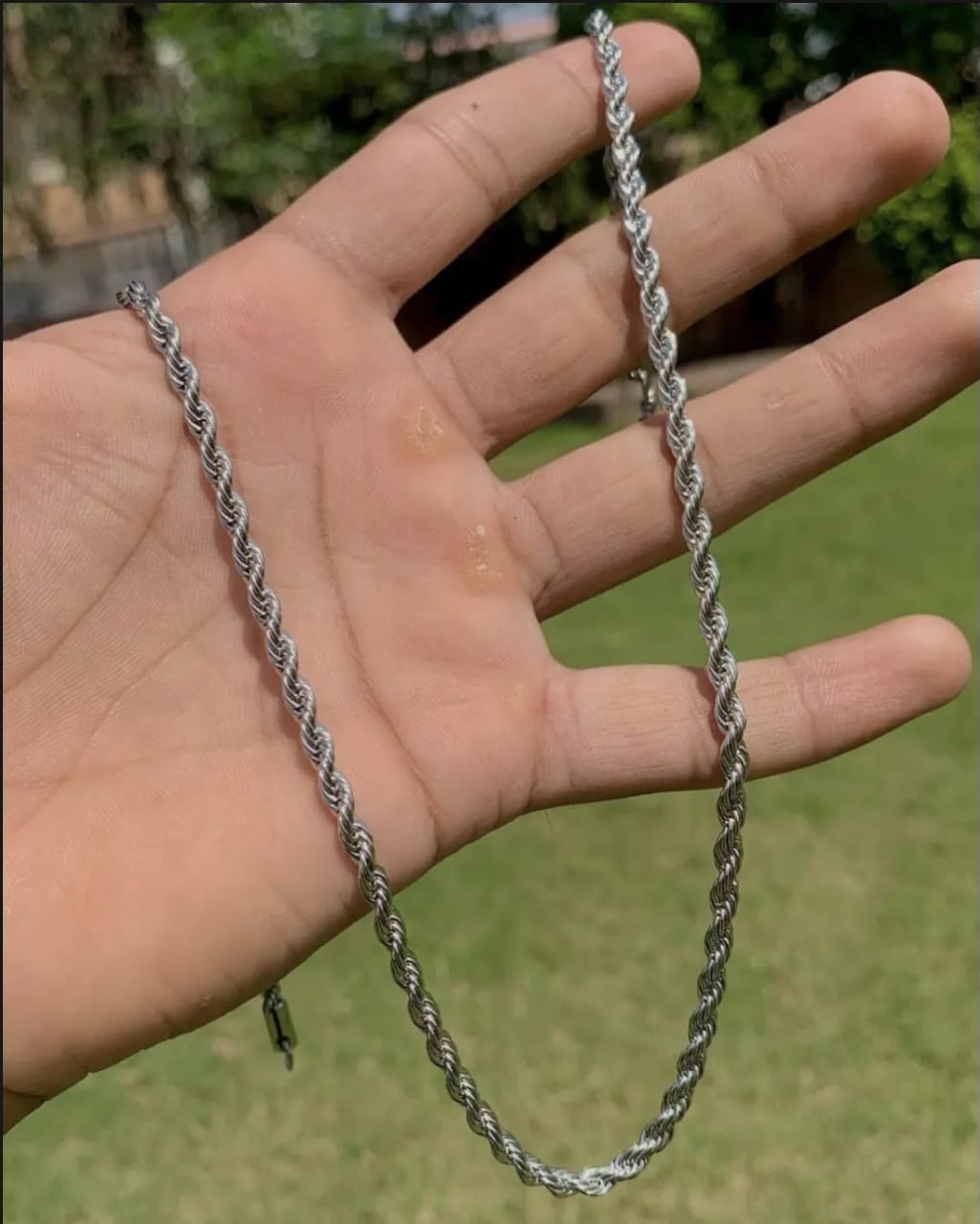 Rope Chain Silver Gold Neck Chain - High Quality  For Men Girls Boys