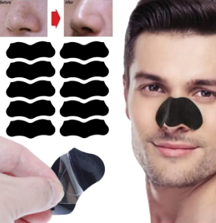 10pcs Nose Blackhead Remover Strips Mask Skin Care Shrink Pore Acne Treatment Mask Deep Nose Pore Cleansing Strips Black Head Remover
