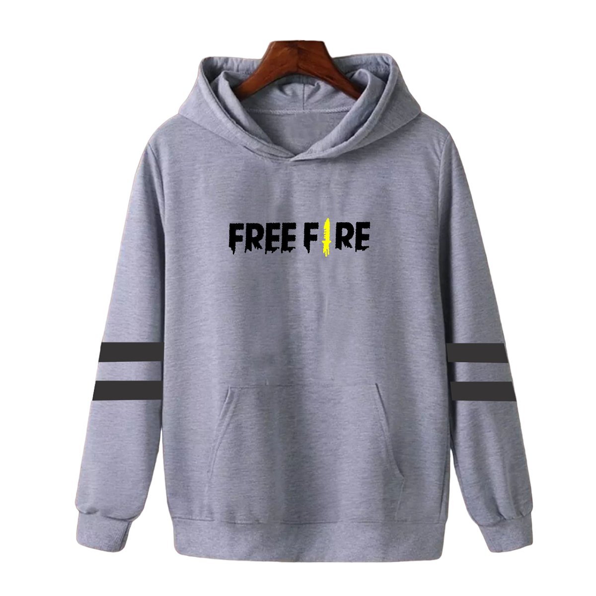 FREE FIRE Printed Hoodies for Men winter pullover