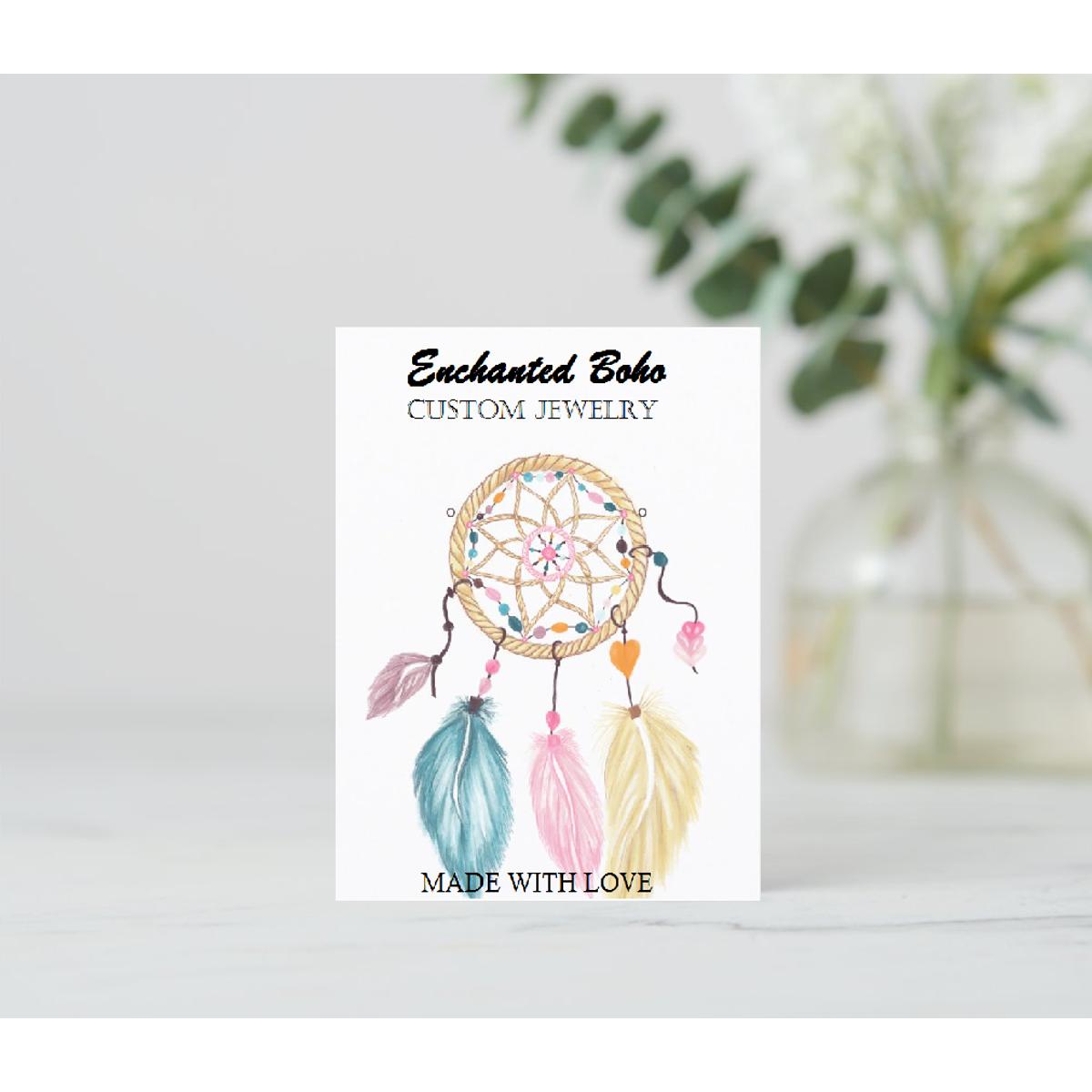 25pcs Jewelry Display Cards Earrings Paperboard Cardboard for Gift Small Businesses Packaging Organizer Necklace Stand