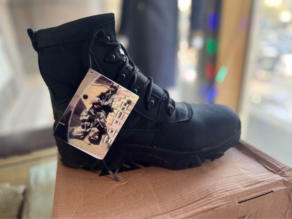 Long Black boots Shoes For Men