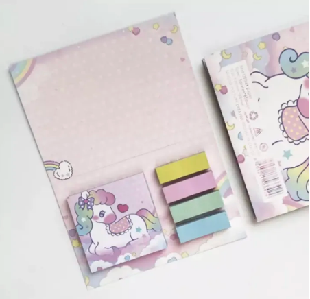 Kawaii Sticky Notes Cute Cartoon Memo Pads School Planner Stationary ...