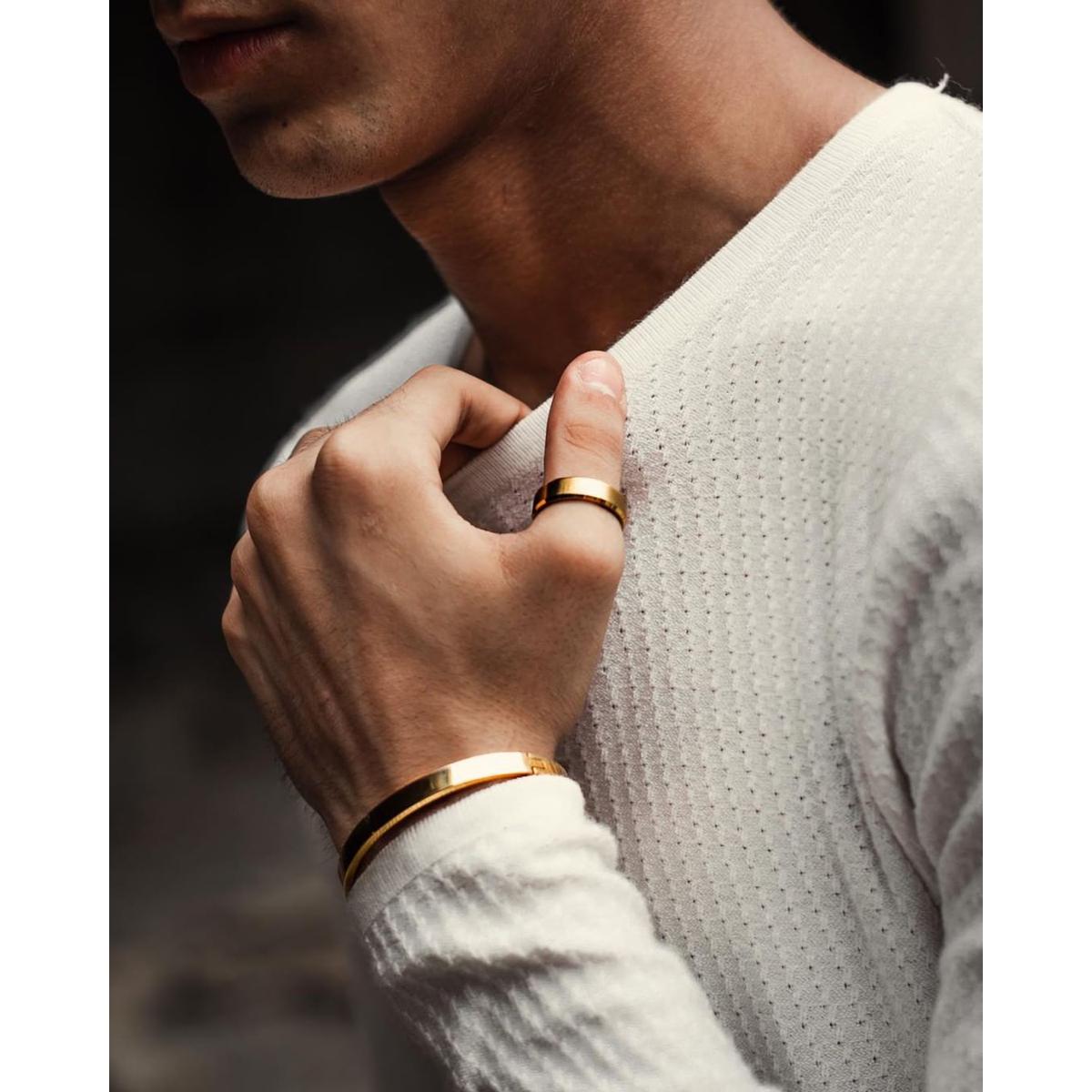 Mens hand hot sale ring bracelet