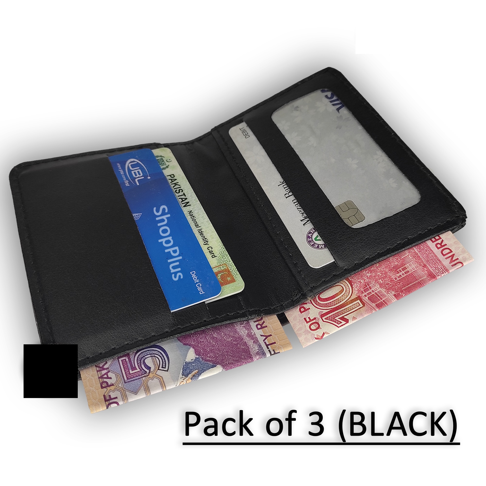 Slim Stylish Card Holder Wallet for Men Without Button - High Quality Rexine