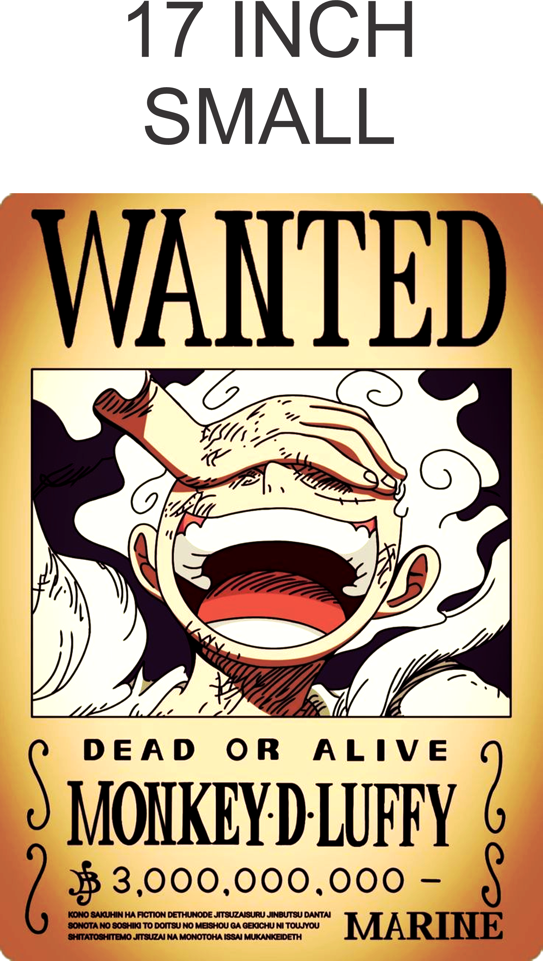 ONE PIECE WANTED POSTER FRAME WOODEN FOR GAMMING DECOR, ANIME POSTER OF ONE PIECE