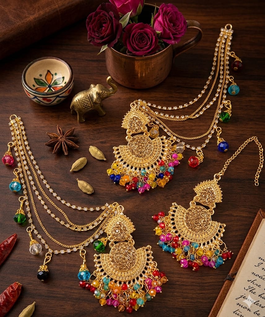 Long Lasting Polish Earring with Tika