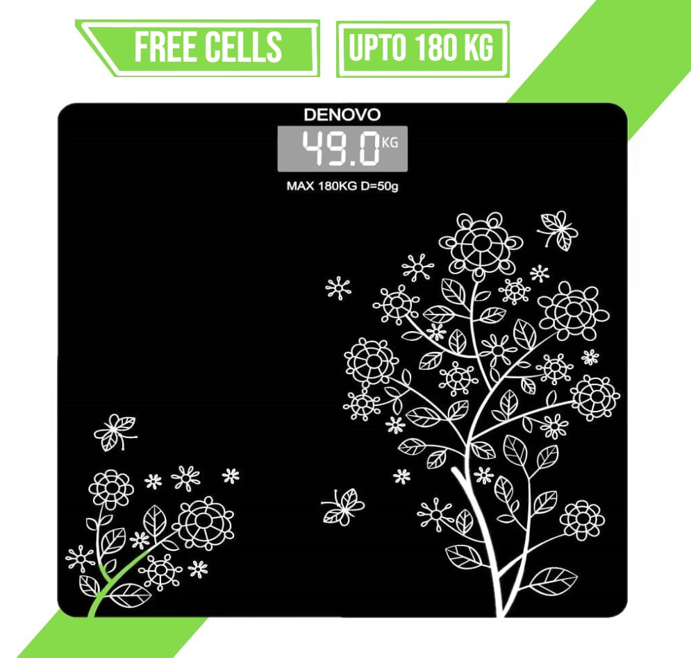 Tempered Glass Electronic Digital Body Weight Scale, Bathroom Scale 180