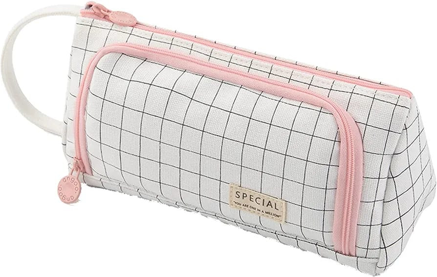 Big Capacity Pencil Case Pouch Pen Case Simple Stationery Bag School College Office Organizer For Teens Girls Adults Student, Deep Green Xw, Simple