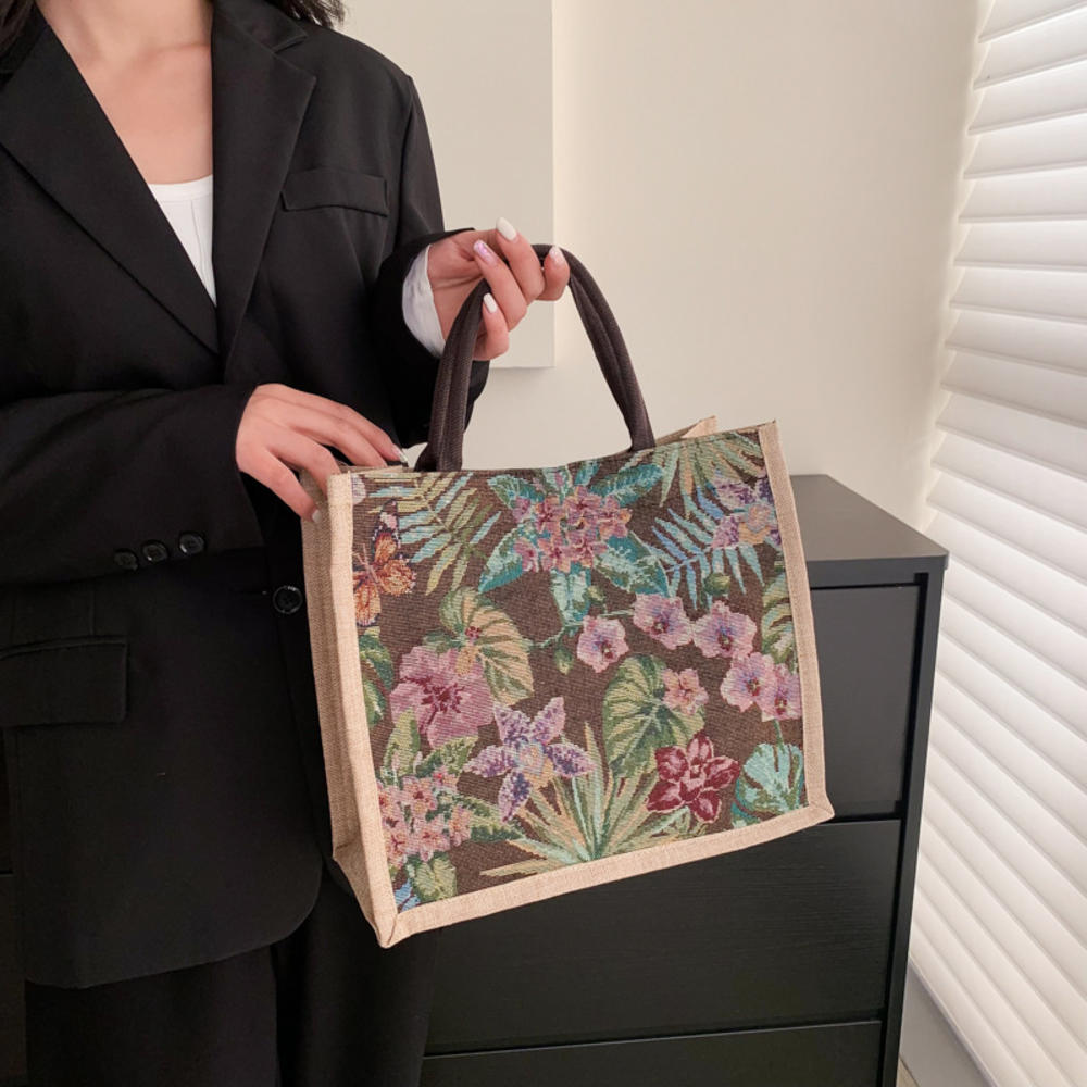 Simple fashionable largecapacity tote bag casual shoulder bag trendy