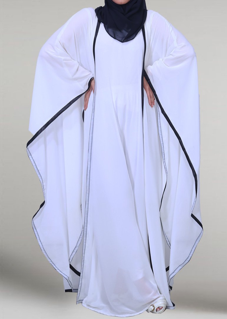 white abaya