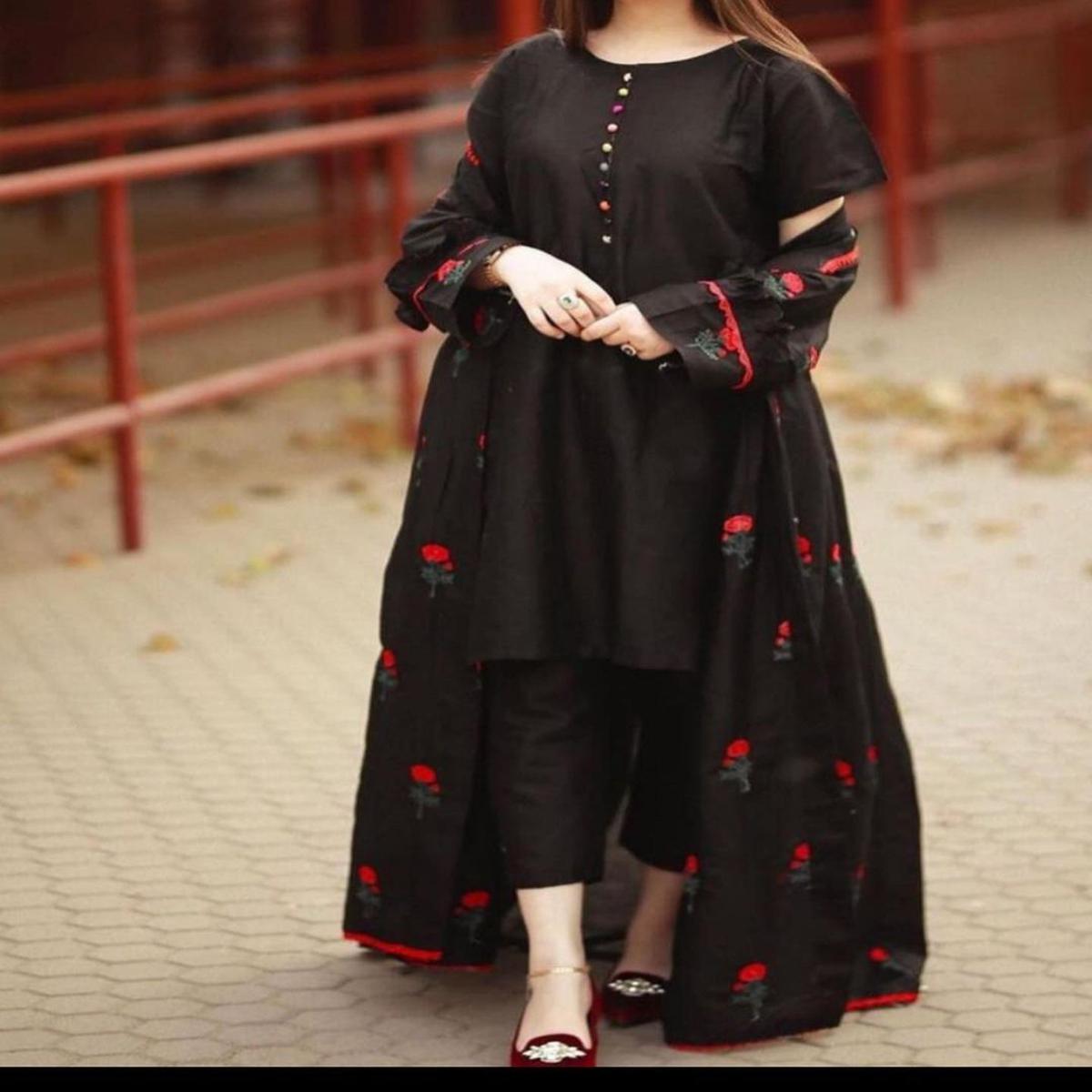 Eid Collection New 3pc Kattan Silk Gown Suit For Women and Girls | Daraz.pk Eid Collection New 3pc Kattan Silk Gown Suit For Women and Girls | Daraz.pk