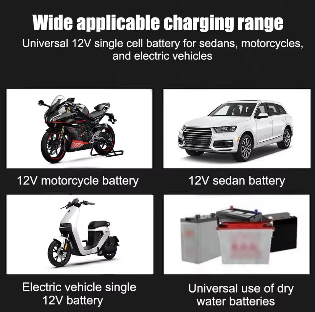 LEAPORIX SMART EZEE 12V 4Amp Battery Charger – Fast Charging with Overload Protection