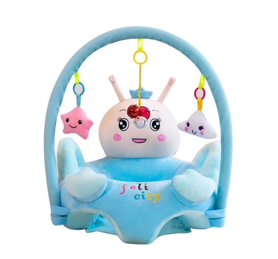 Baby Sofa Support Seat Chair Learn to Sit Padded with Rods and Toys