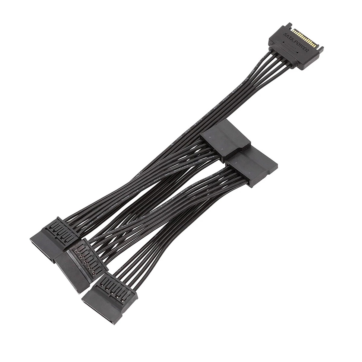 SATA Power Extension Cable - SATA Power Y Splitter Cable Adapted