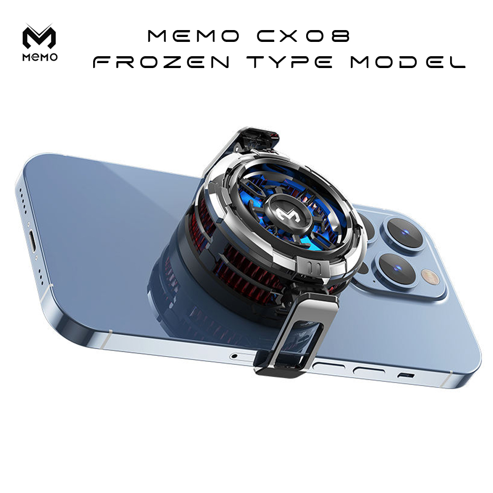 MEMO CX08 Frozen Type Model Mobile Phone Cooler Mobile Semiconductor Cooling Radiator for IOS Android PUBG Magnetic Back-clip Heat Sink