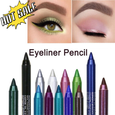 Eyeliner Pencil Set, 12/6 Color Eye Shadows Pen Eyebrow Pencil Eyeliner Eyebrow Lip Liner Pencil Eyeshadow Pencil Professional Eye Makeup Set