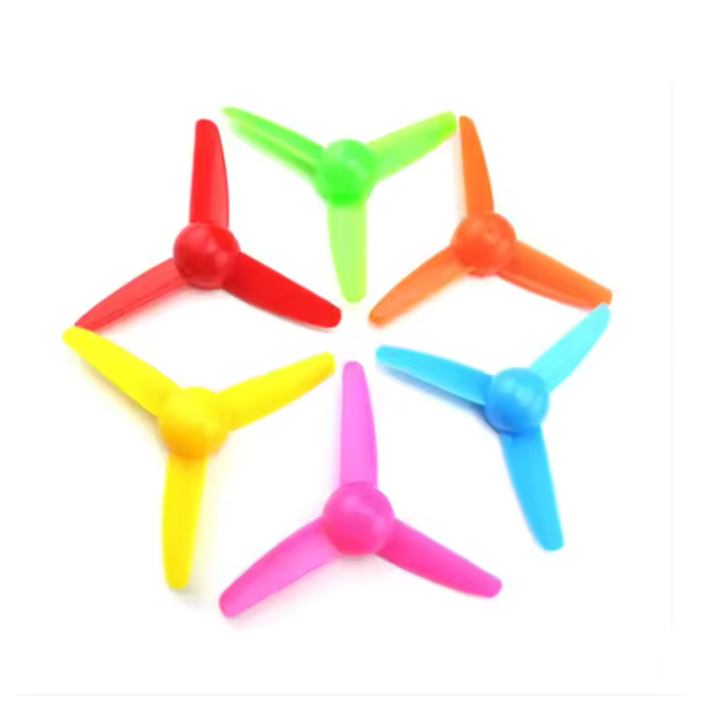 Pack of 3 High Quality DIY Fan Propeller Blades for Mini DC Motors – 4 Blade Plastic Props for Kids Science Projects, RC Boat, Robot Car, Electric Motor, Drone, Airplane, Toy Fan, STEM Model Craft, Battery Powered DIY Toys Accessories Kit