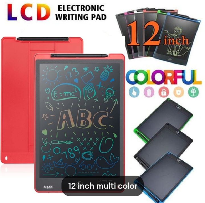 GAZA TOY MULTI  COULOR LCD Writing Tablet Electronic Slate E-writer
Digital Memo Pad Erasable Writing Board
Learning Toys And Gadgets For Educational And
Daily Life Routine Notebook Purpose - 
8.5 Inch