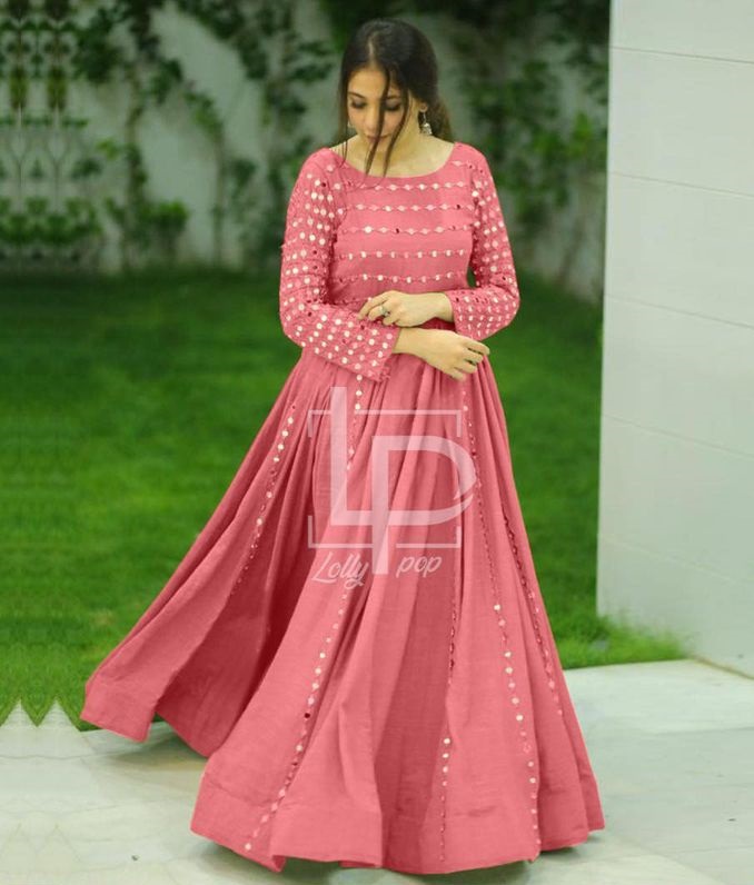 bell hands long frocks