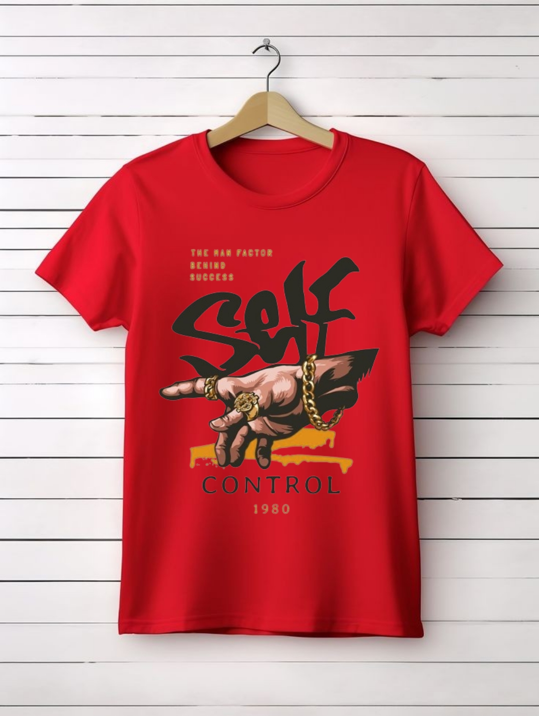 Self Control Printed T shirts For Men/Boys Summer Collection
